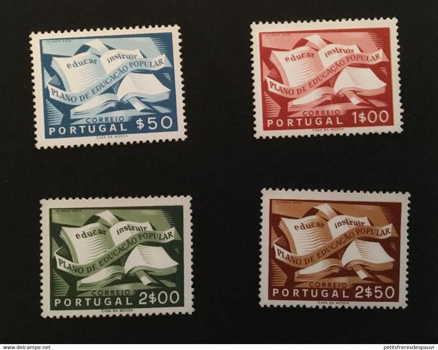 PORTUGAL - 1954 - YT N° 807 à 810 -  Neuf Sans Charnière MNH ** - Cote 80E - Unused Stamps