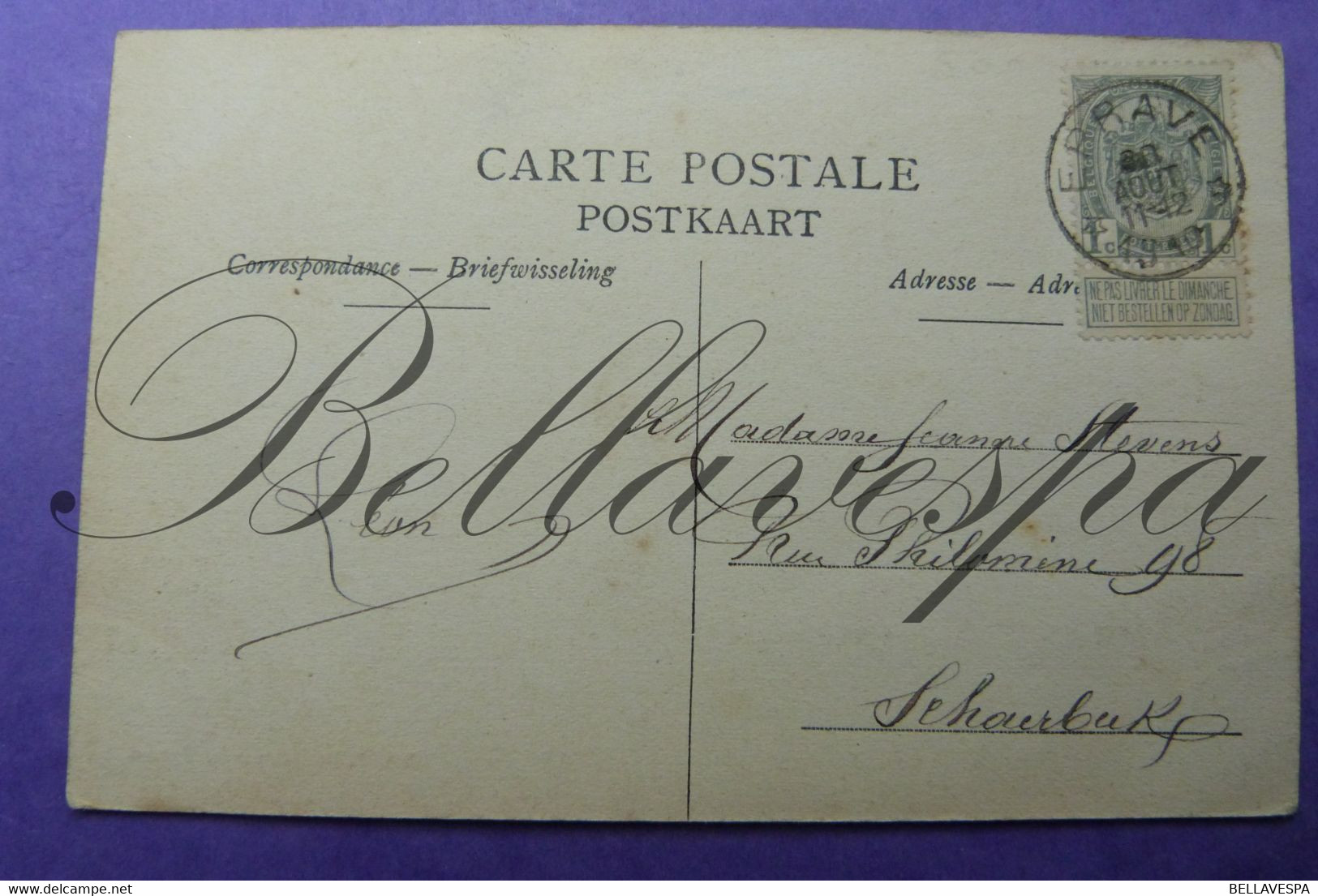 Eprave Le Baty.  Avec Cachet Postale Etoille Sterstempel 1910 - Rochefort