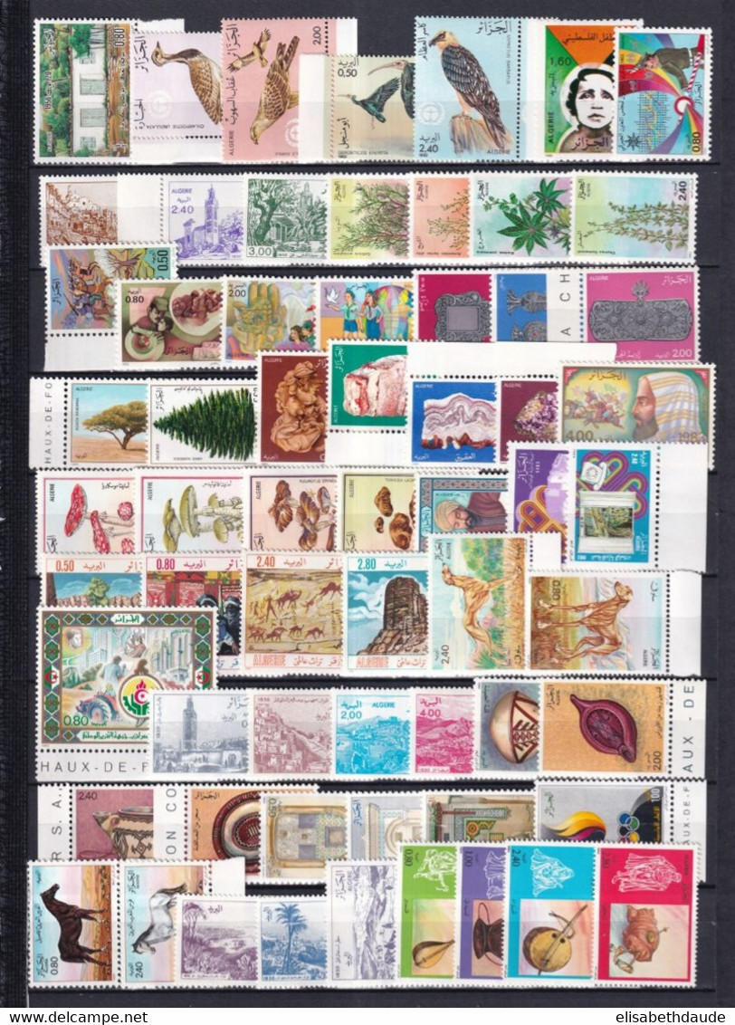 1962/1986 - ALGERIE - COLLECTION TRES FOURNIE ** MNH - COTE YVERT 2006 = 710 EUR - 9 PAGES