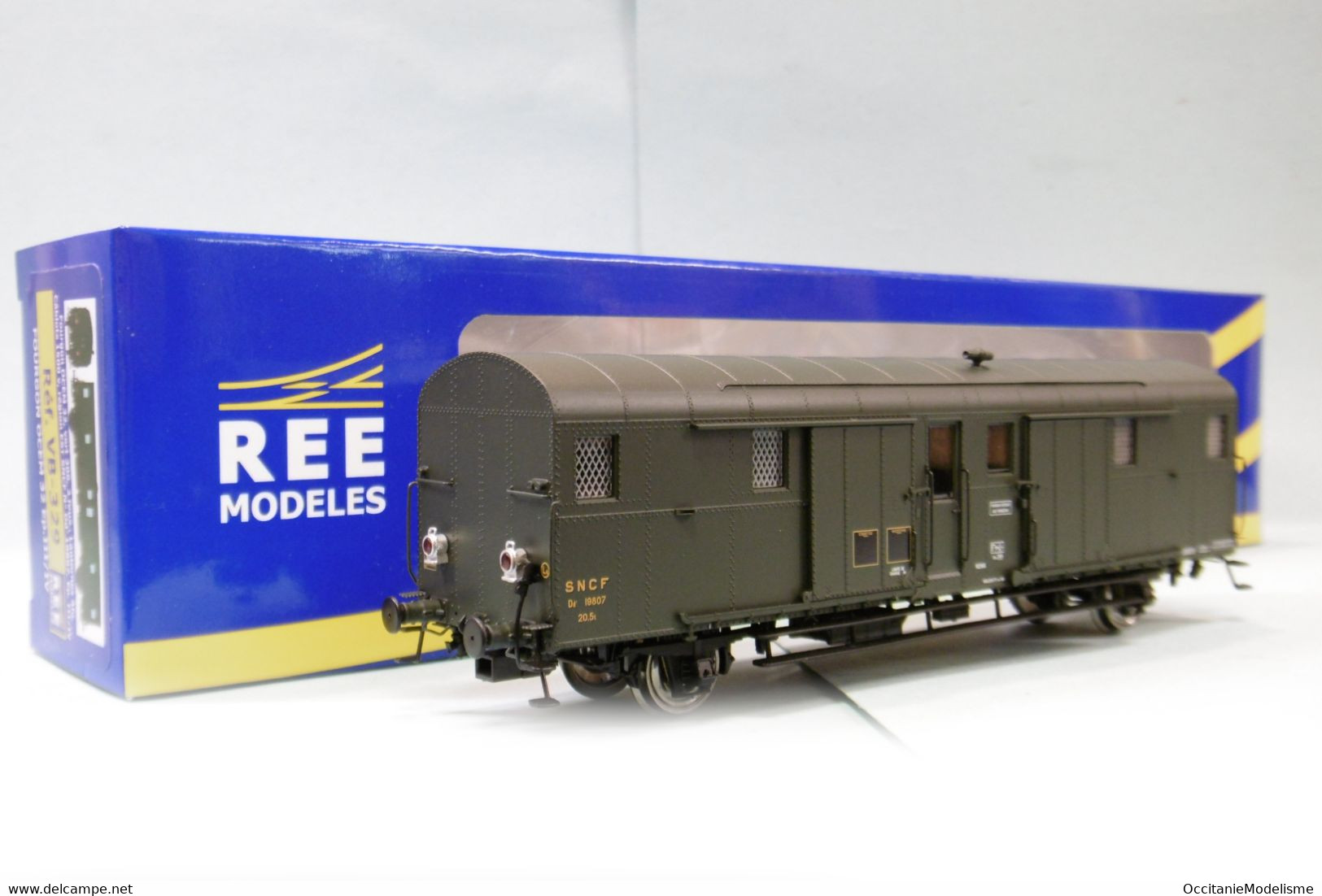 REE - Fourgon OCEM 32 Est SNCF Avec Feux Ep. III / IV Réf. VB-329 Neuf NBO HO 1/87 - Wagons Voor Passagiers