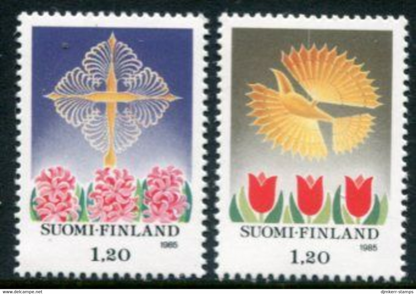 FINLAND 1985 Christmas MNH / **.  Michel 979-80 - Unused Stamps