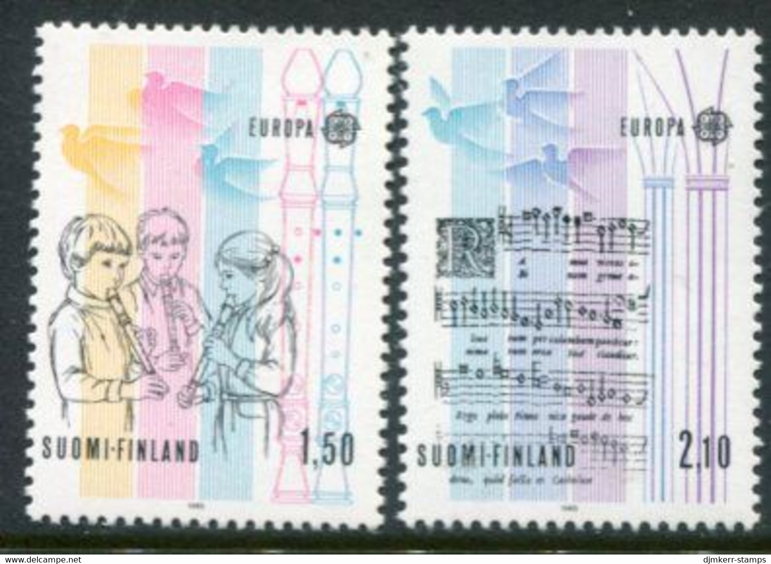 FINLAND 1985 Europa: Music Year   MNH / **.  Michel 968-69 - Ongebruikt