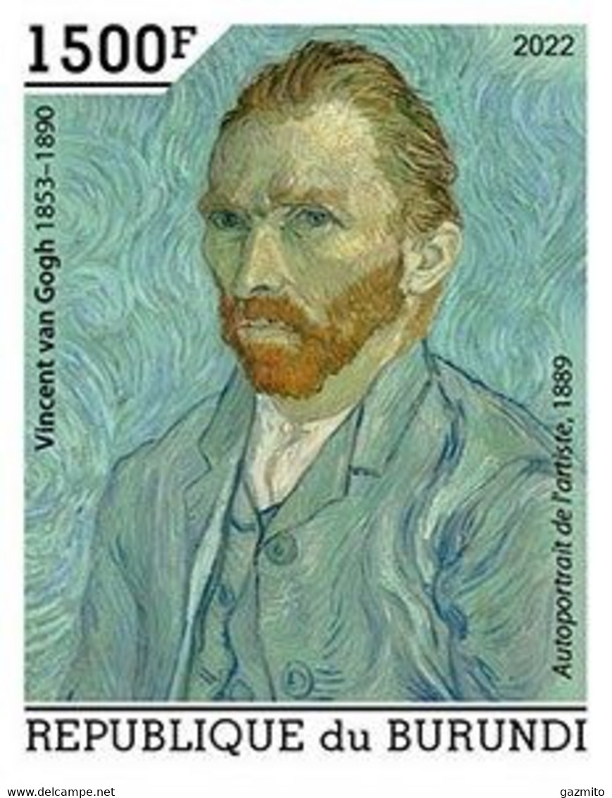 Burundi 2022, Art, Van Gogh II, 1val IMPERFORATED - Neufs