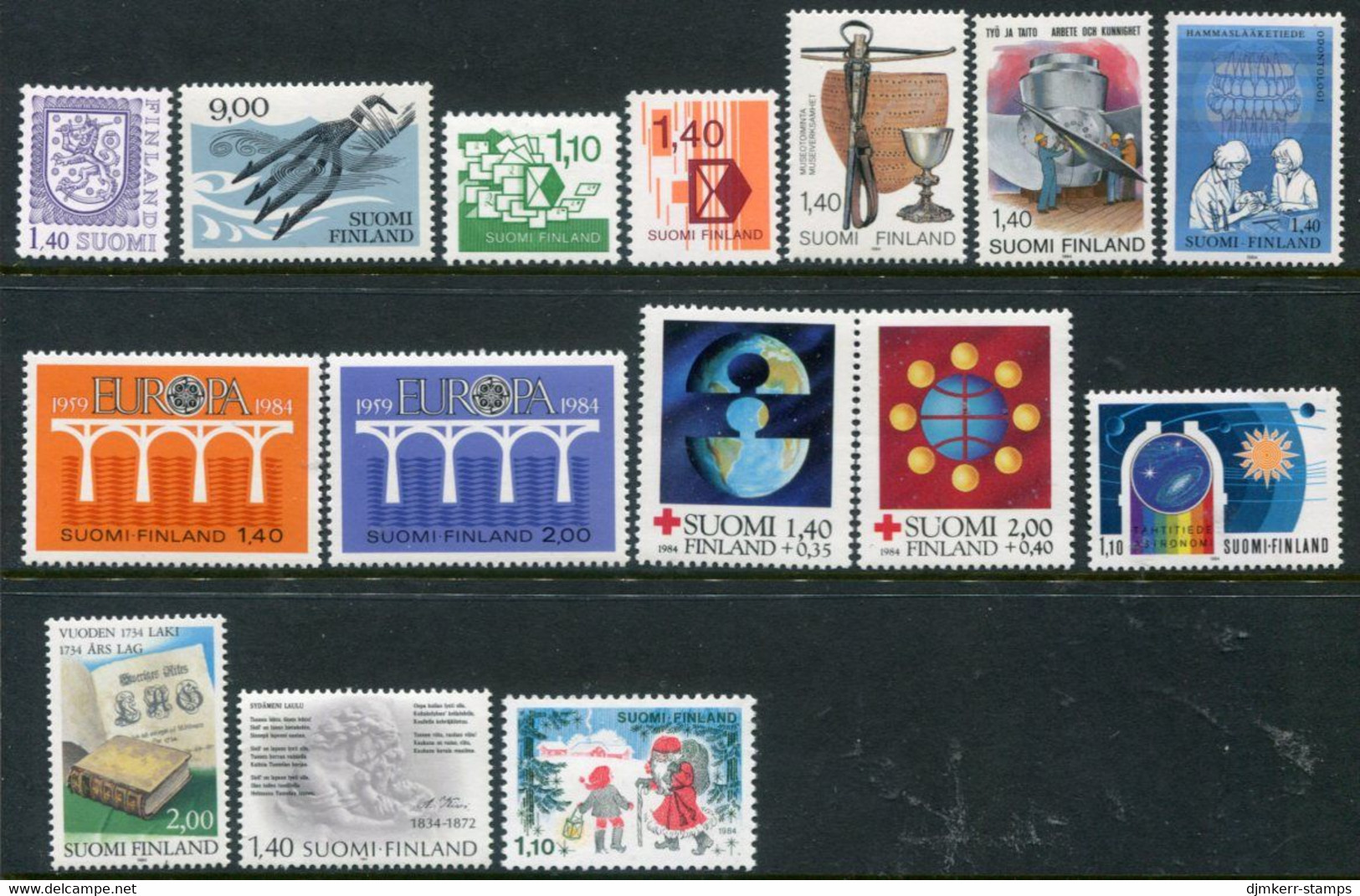 FINLAND 1984 Complete Issues MNH / **.  Michel 938-52 - Unused Stamps