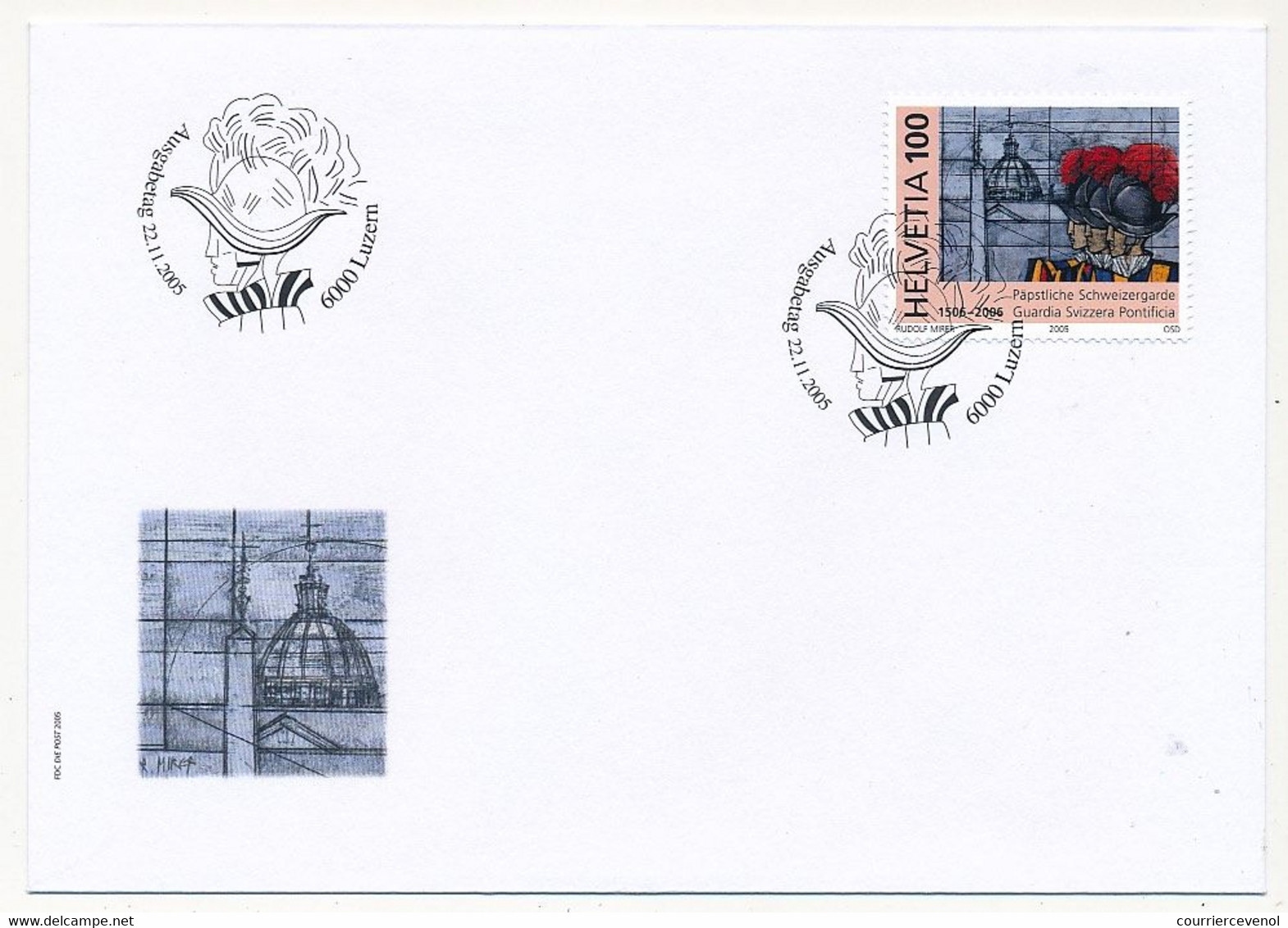 SUISSE / VATICAN - Emission Commune 2005 - Ensemble De 8 Documents Cartes Maximum, Enveloppes FDC - FDC