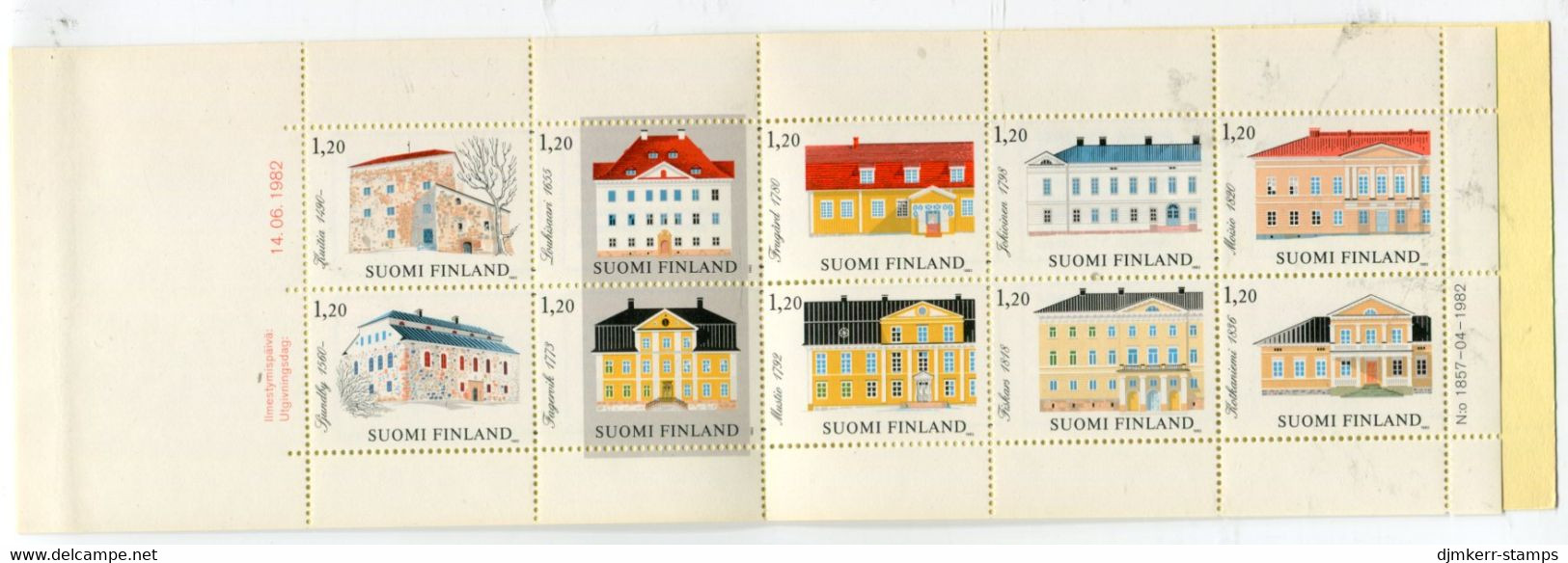 FINLAND 1982 Manor Houses Booklet  MNH / **.  Michel 903-12 - Nuovi