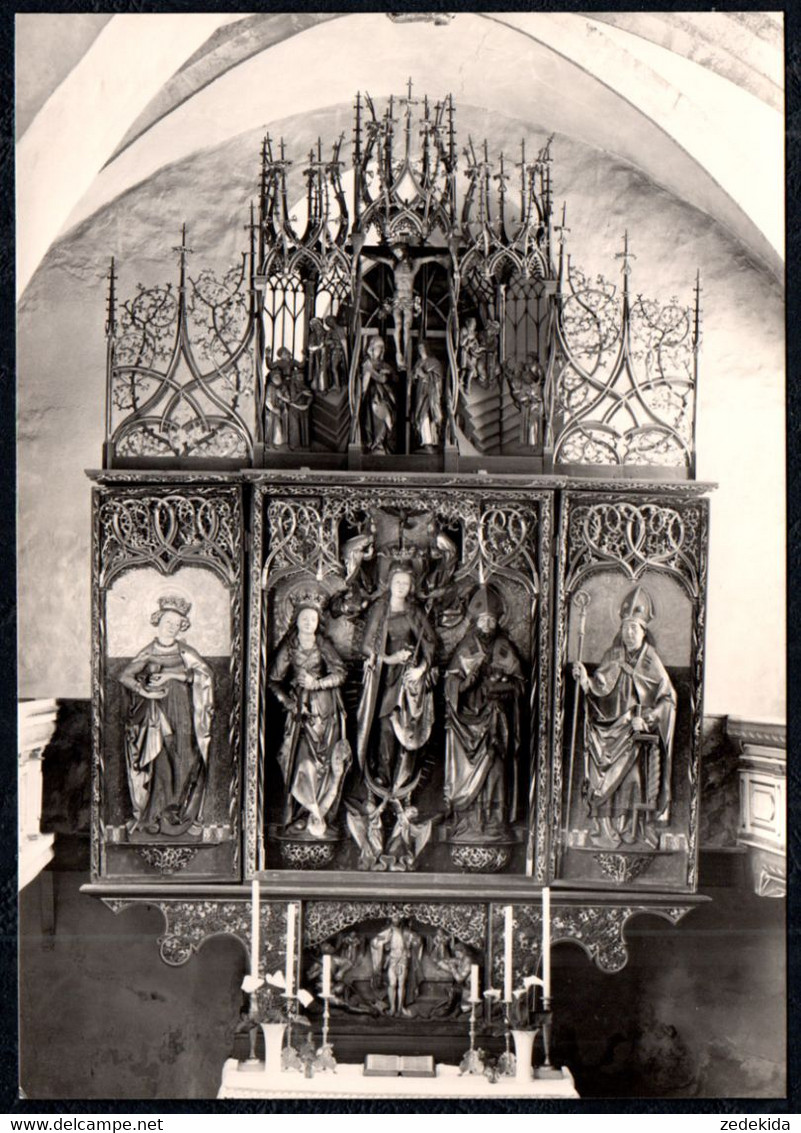 F7724 - Ehrenfriedersdorf - St. Niklaskirche Altar - Foto Schiefer Orig. Handabzug - Ehrenfriedersdorf