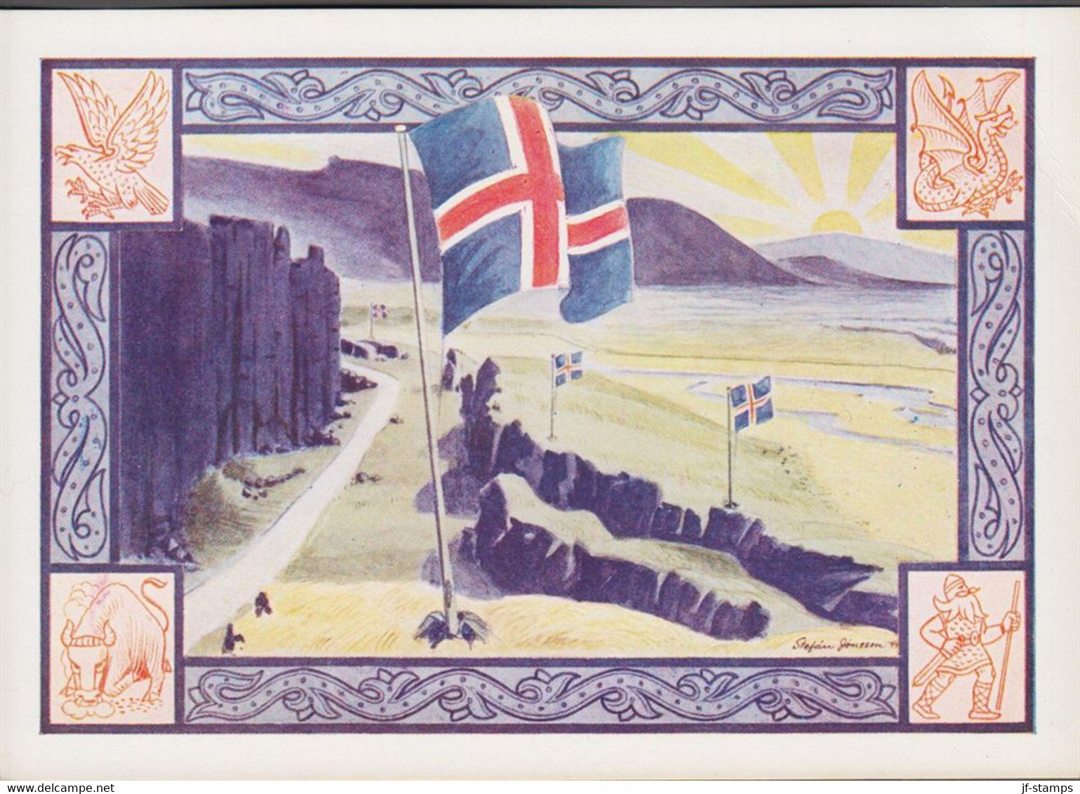 1930. ISLAND.  The Parliament. Alltinget. Interesting Card (size 168 Mm X 118) In The Style As The Parliam... - JF520726 - Covers & Documents