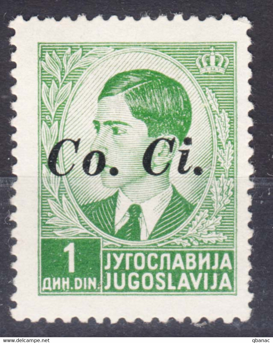 Italy Occupation Of Slovenia - Lubiana, Co.Ci (Commissariato Civile) Overprint 1941 Sassone#3 Mint Hinged - Lubiana