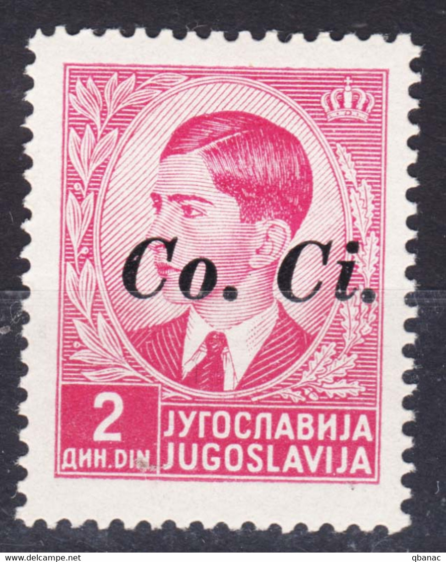 Italy Occupation Of Slovenia - Lubiana, Co.Ci (Commissariato Civile) Overprint 1941 Sassone#5 Mint Hinged - Lubiana