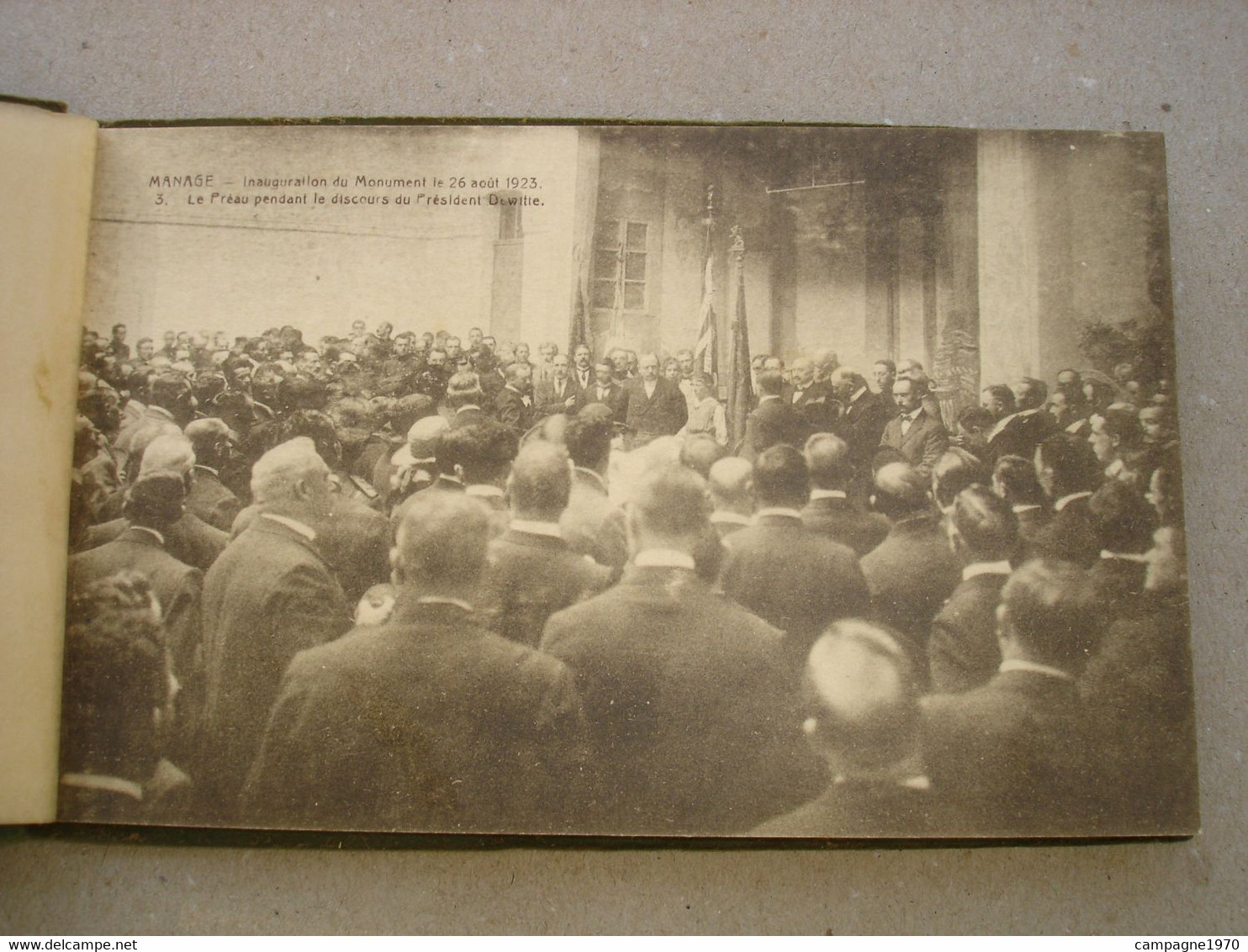 CARNET 10 CPA - MANAGE ( SENEFFE LA LOUVIERE ) - INAUGURATION MONUMENT WW1 - 26 AOUT 1923 ( COMPLET ) - Manage