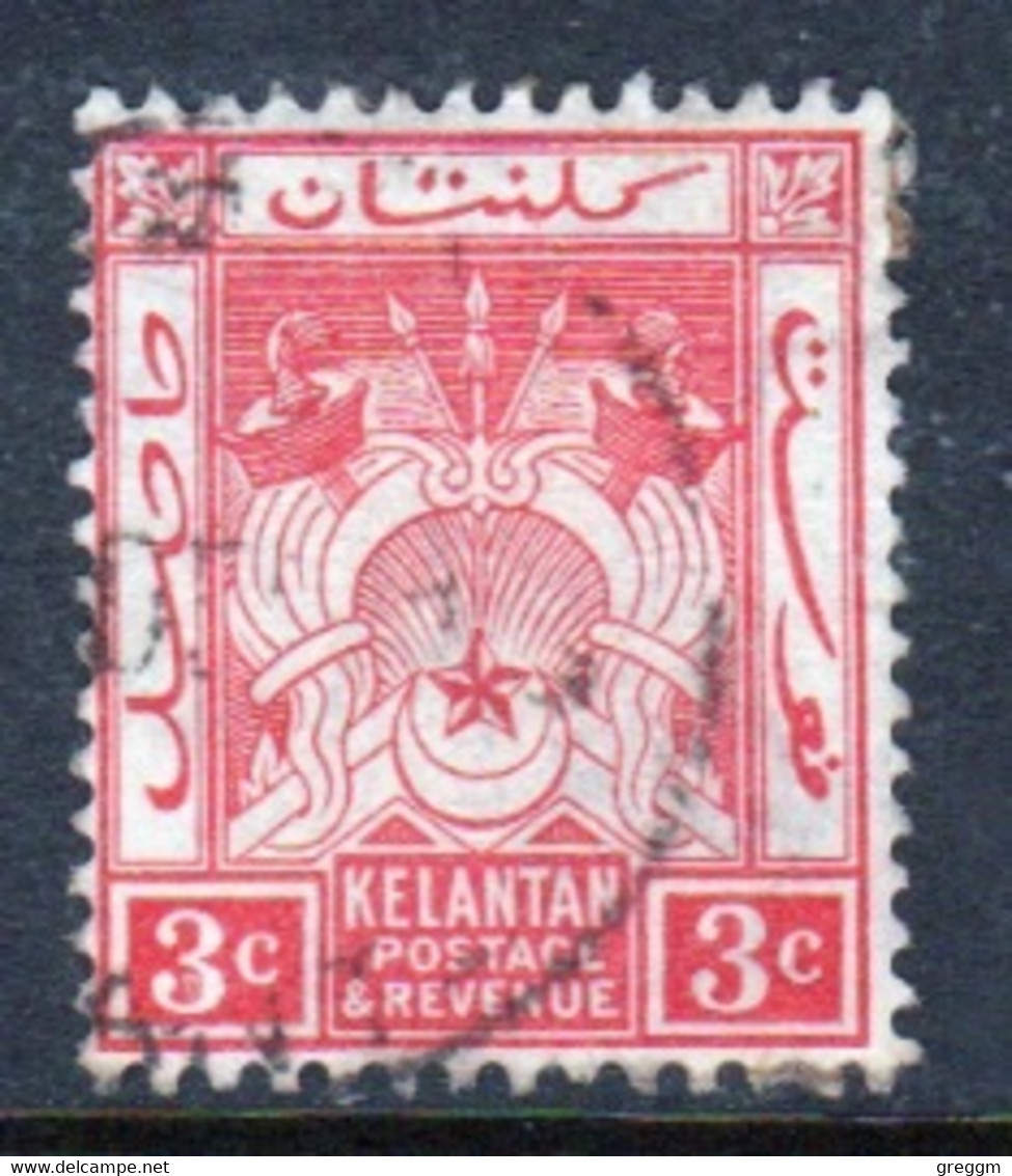 Malaya Kelantan 1911 Single 3c Definitive Stamp In Fine Used - Kelantan