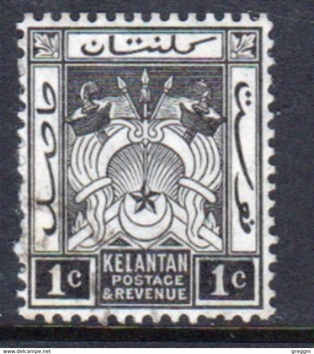 Malaya Kelantan 1921 Single 1c Definitive Stamp In Fine Used - Kelantan