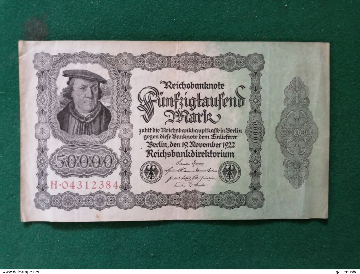 50000 Mark Reichsbanknote - 50.000 Mark