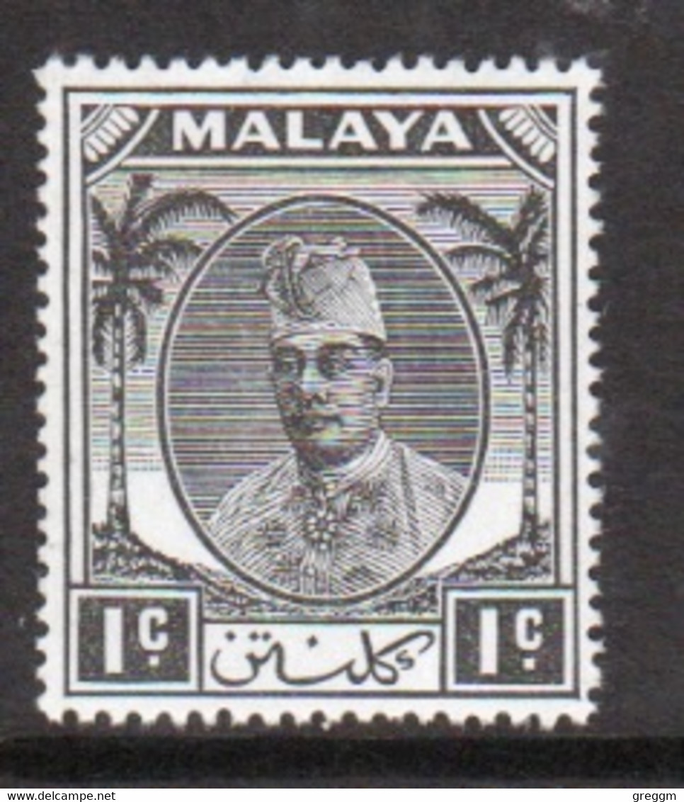 Malaya Kelantan 1951 Single 1c Definitive Stamp In Unmounted Mint - Kelantan