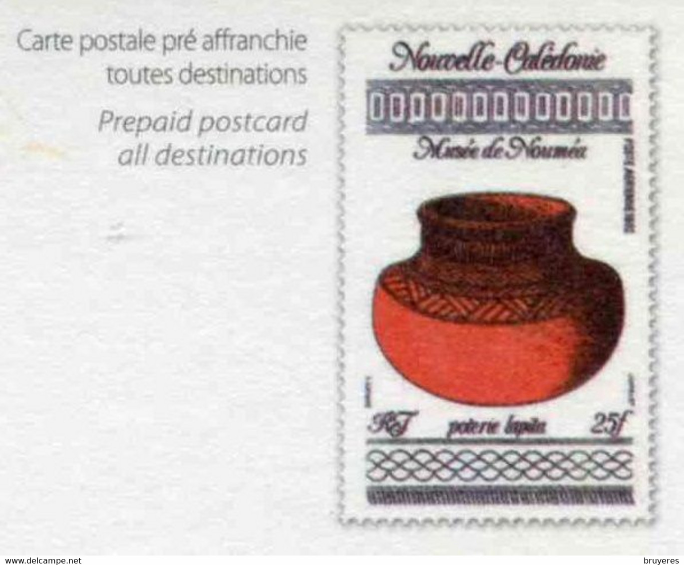 ENTIER POSTAL De 2013 De NOUVELLE-CALEDONIE Sur CP Avec Timbre Et Illust. "CASES Et LAPITA" - Entiers Postaux