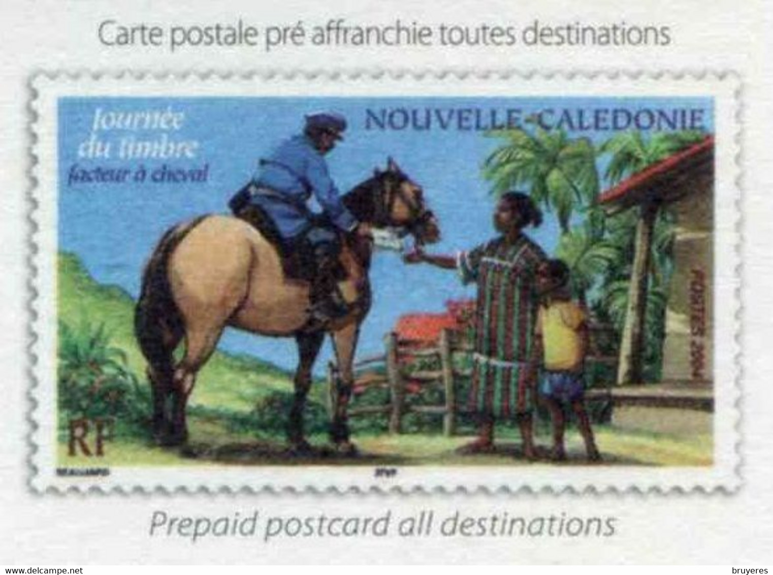 ENTIER POSTAL De 2013 De NOUVELLE-CALEDONIE Sur CP Avec Timbre "FACTEUR A CHEVAL" Et Illust."LE PETIT COIN DE BROUSSE" - Postal Stationery