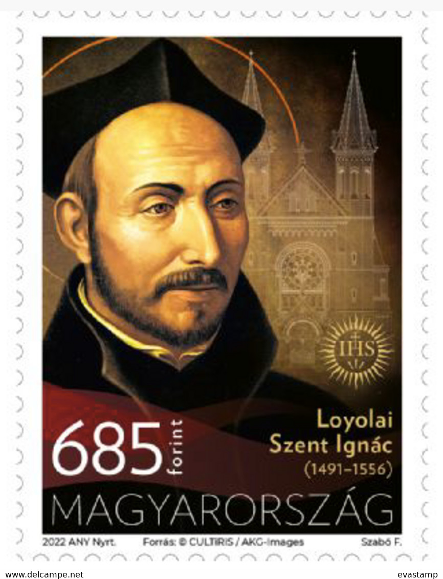 HUNGARY - 2022. Year Of Saint Ignatius / Emblem Of The Jesuit Order  MNH!!! - Neufs