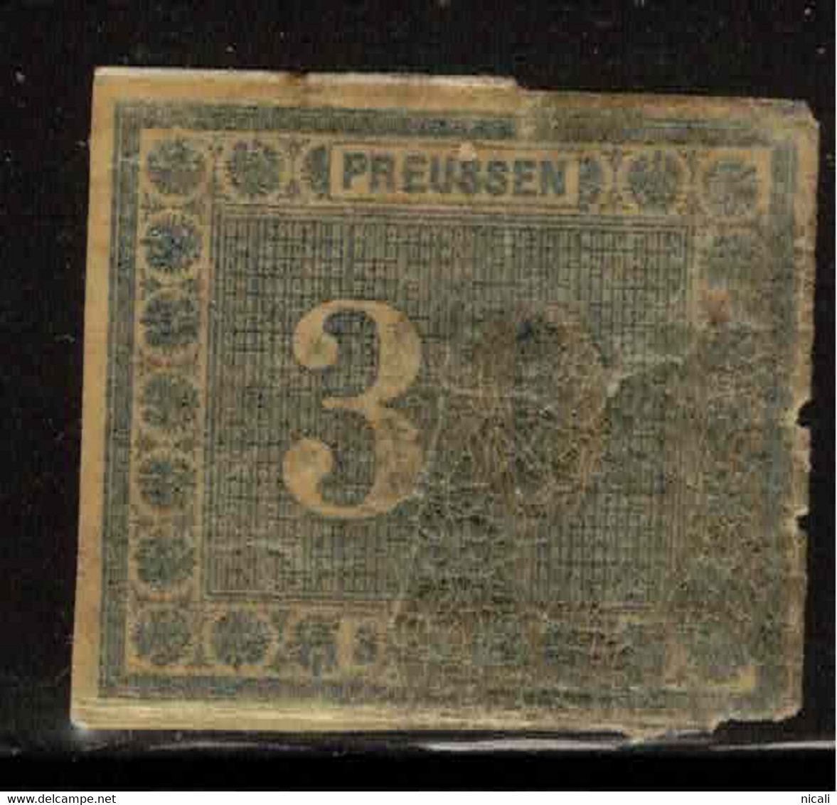 PRUSSIA 1866 30 Sgr Blue SG 39 HM #ZZGP57 - Mint