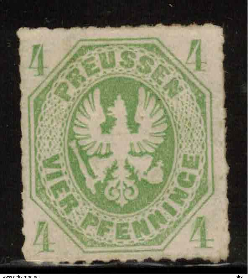 PRUSSIA 1861 4 Pf Pale Green SG 27 MNG #ZZGP65 - Neufs