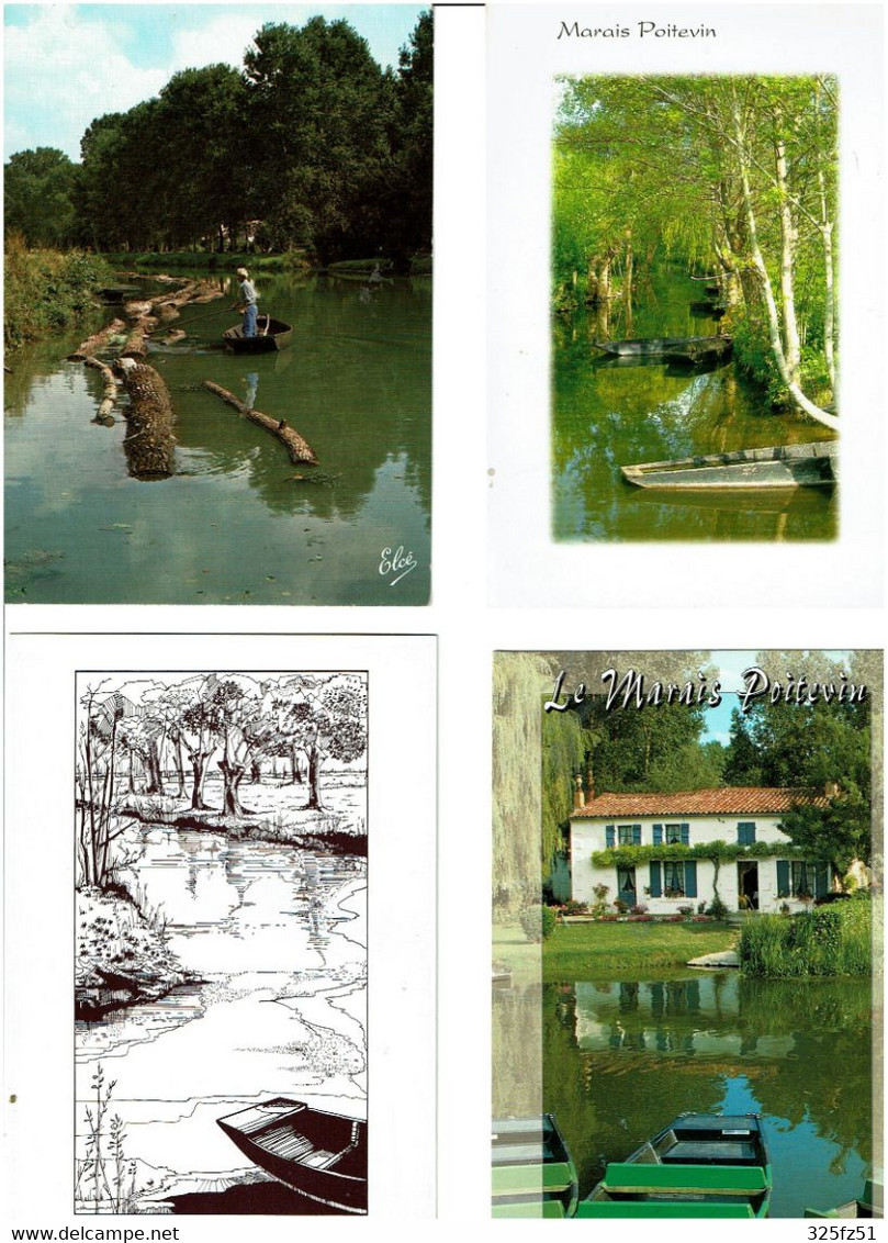 79 / MARAIS POITEVIN / Lot De 90 C.P.M. écrites - 5 - 99 Postcards