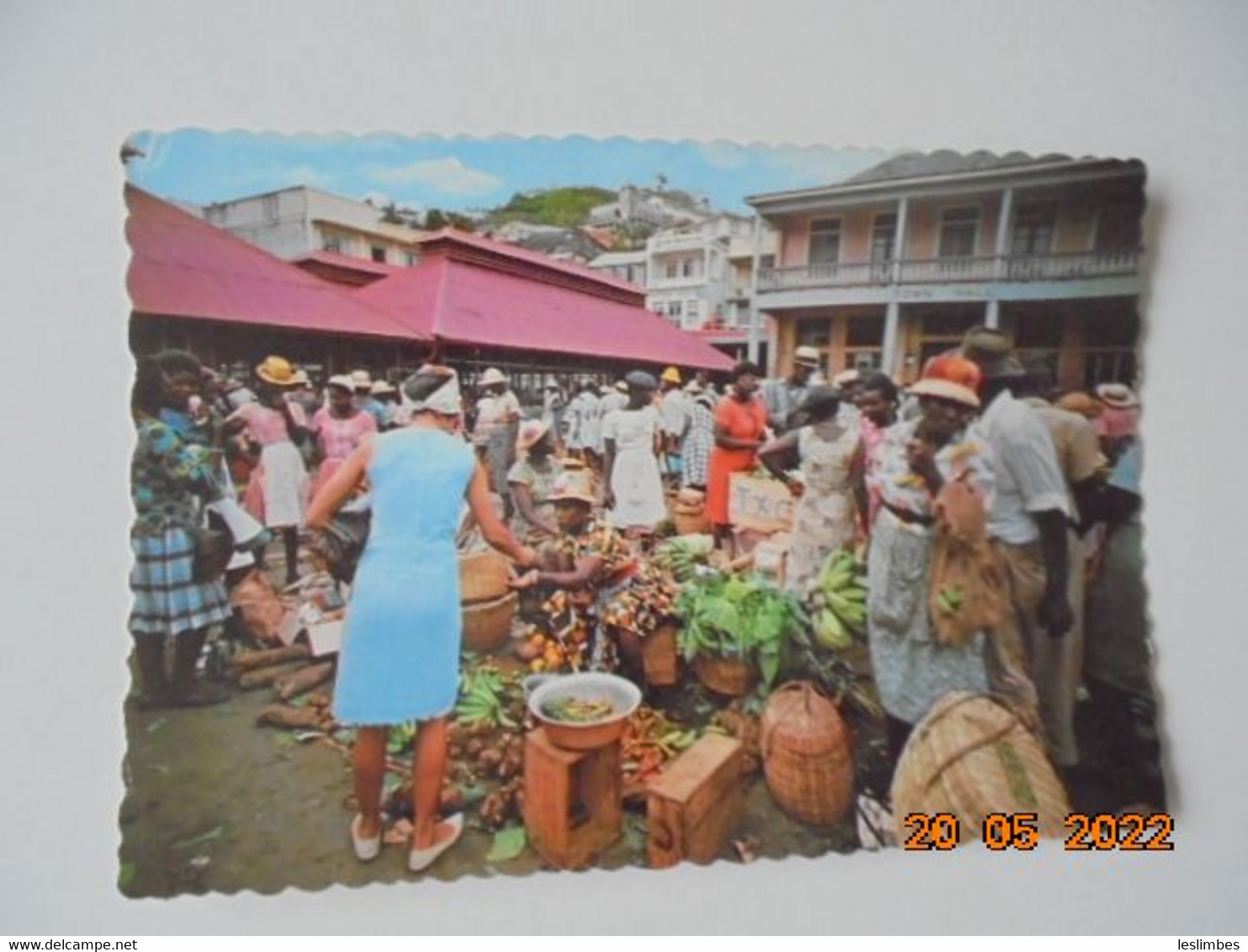 Grenada, West Indies. Colourful Native Market. Dextter DT-16172C - Grenada