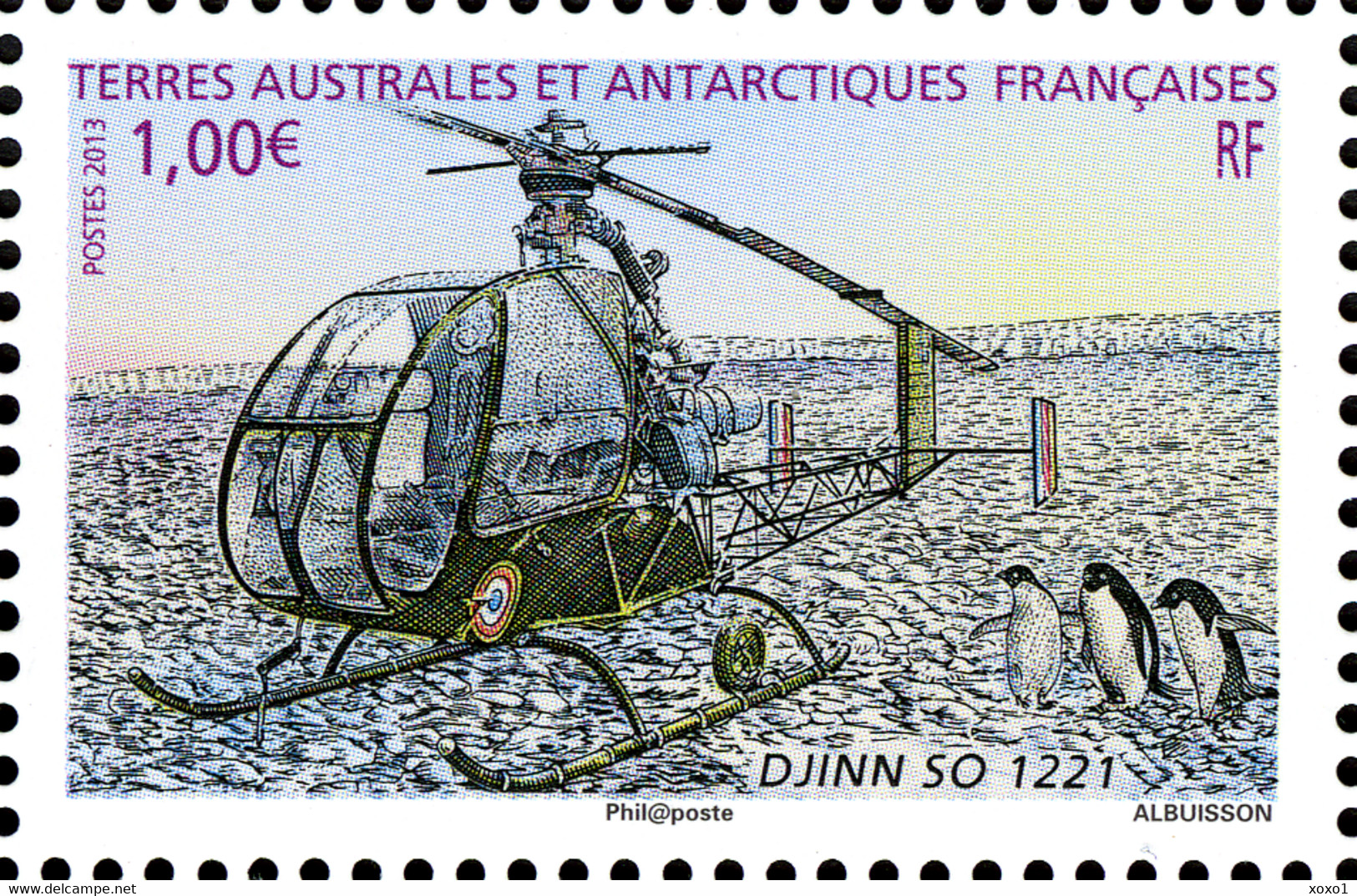 TAAF 2013 Mi.No. 803 - 808 (Block 34)  Fr. Antarktis HELICOPTERS Transport 1 S\sh MNH** 14,00 € - Vuelos Polares