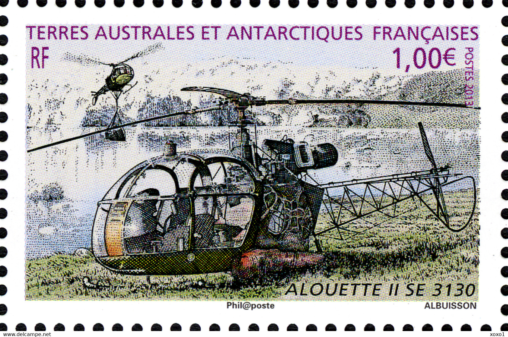 TAAF 2013 Mi.No. 803 - 808 (Block 34)  Fr. Antarktis HELICOPTERS Transport 1 S\sh MNH** 14,00 € - Vuelos Polares