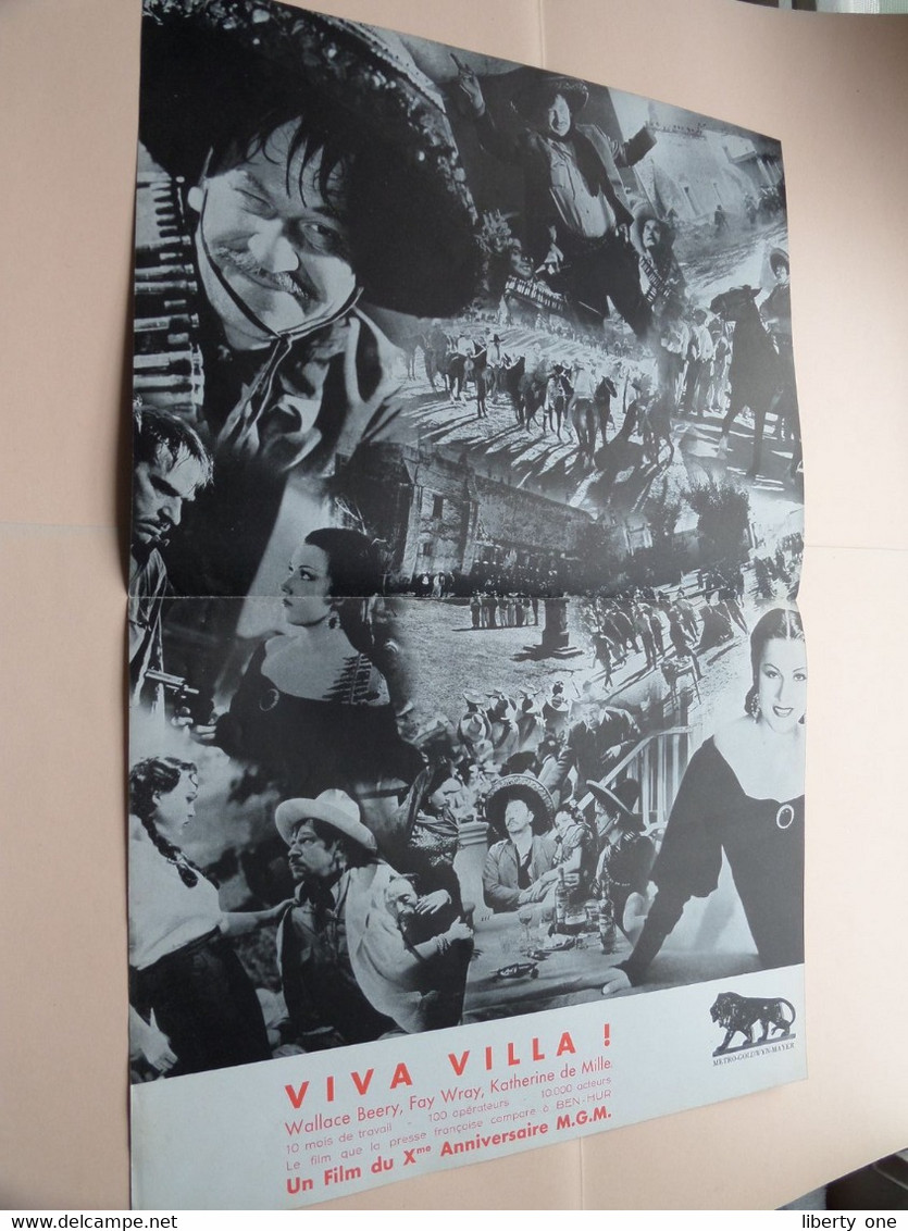 VIVA VILLA ! / Wallace BEERY - Fay WRAY - Katherine De MILLE ( Xme Anniversaire M.G.M. ) ! - Manifesti & Poster