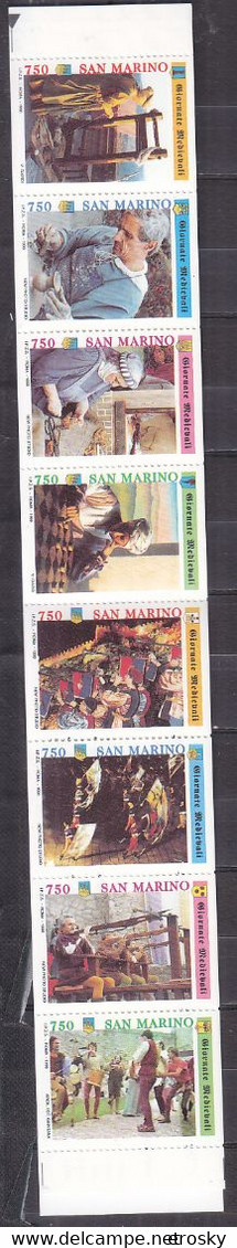 E810 - SAN MARINO SAINT MARIN CARNET SASSONE N°4 ** FOLKLORE - Markenheftchen