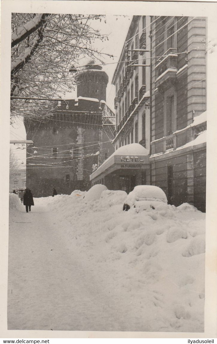 Perpignan Sous La Neige 5 Fevrier 1954 Photo Chauvin - Perpignan