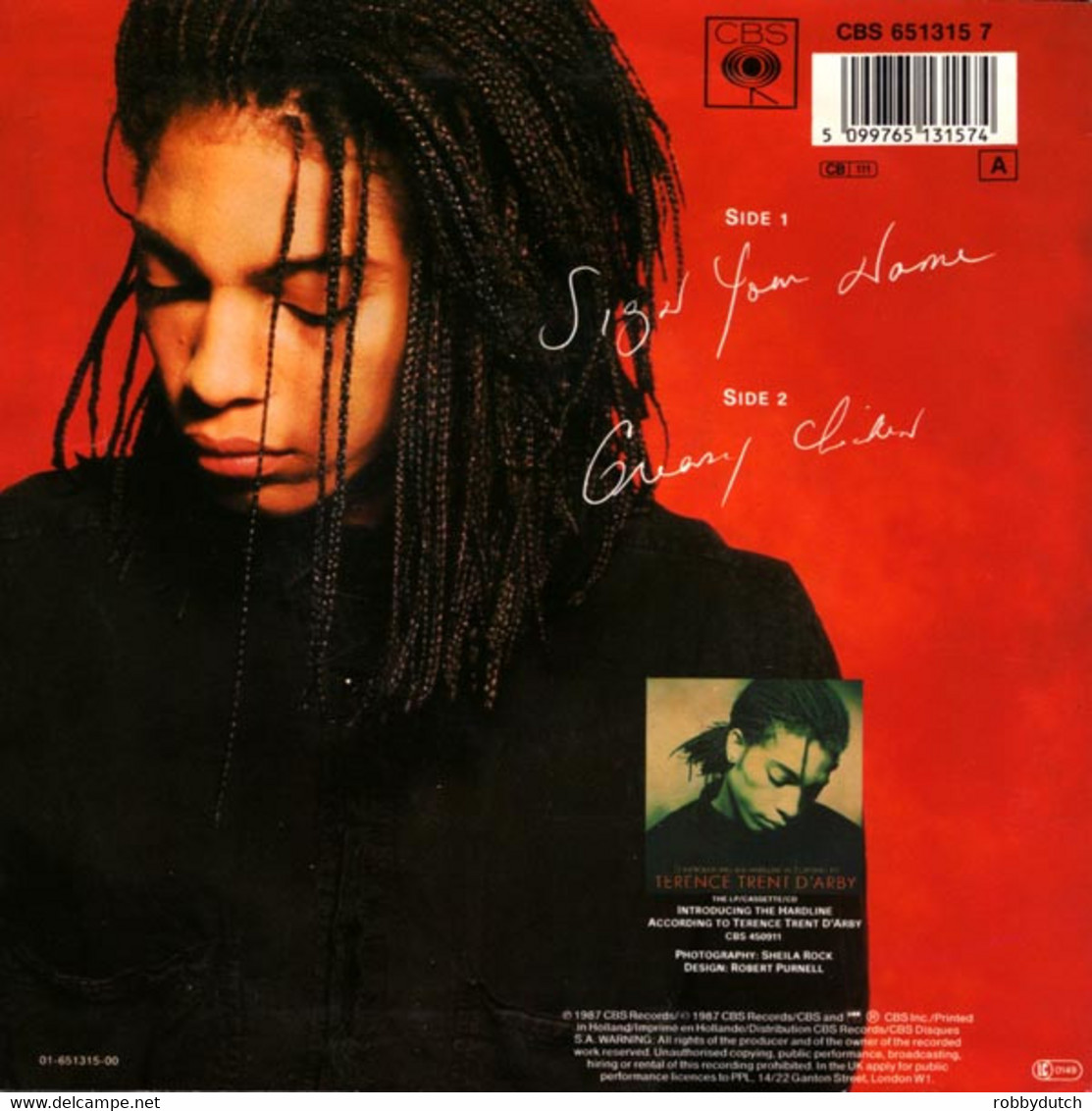 * 7" *  TERENCE TRENT D' ARBY - SIGN YOUR NAME (Europe 1987 EX!!!) - Soul - R&B