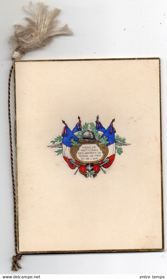 Carnet De Bal Cercle National Des Armées 1933 Albert Lebrun - Collections