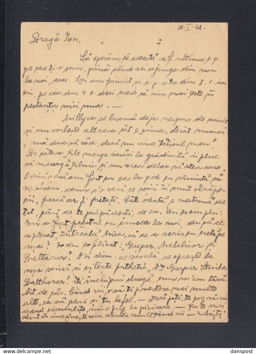 Rumänien Romania GSK Mit ZuF 1942 Caransebes Nach Tighina Basarabia Zensur Lugoj - Lettres 2ème Guerre Mondiale