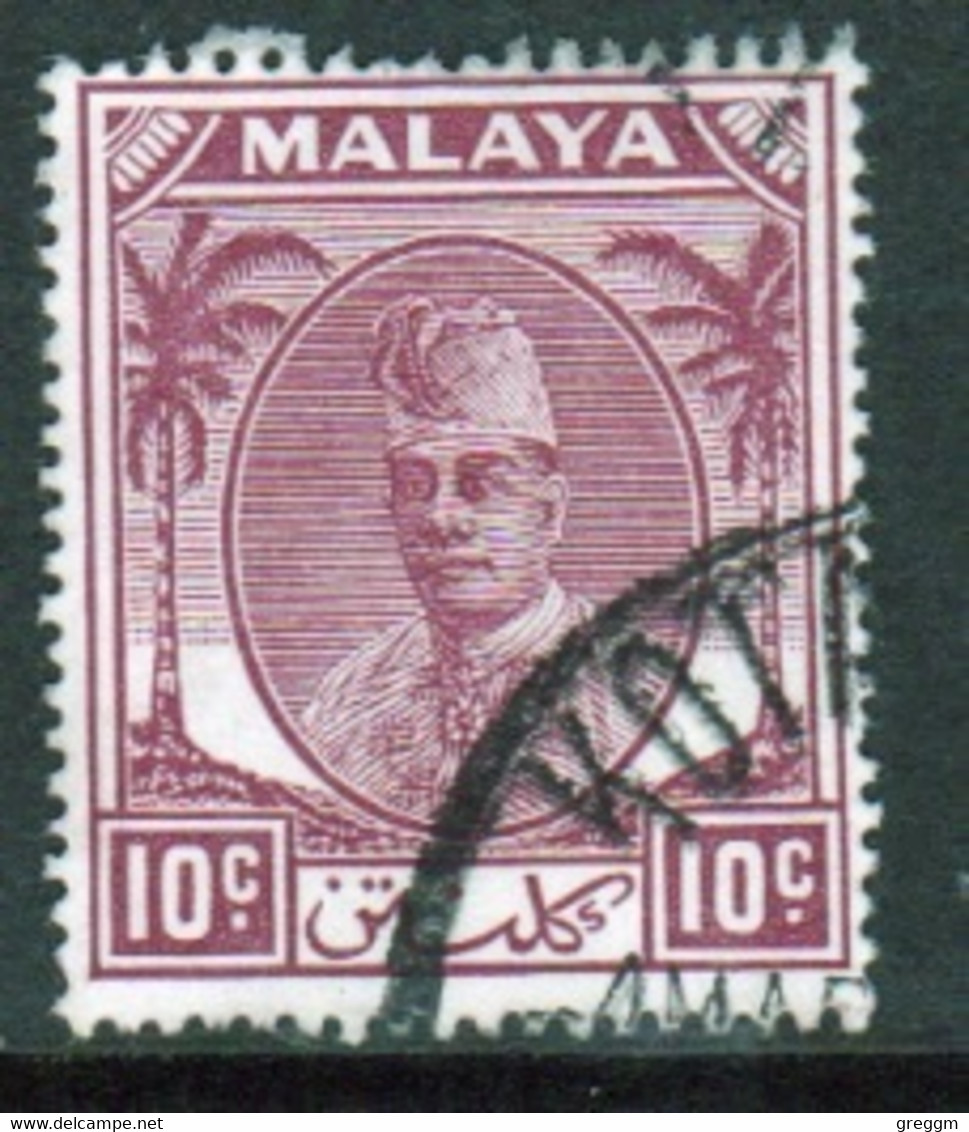 Malaya Kelantan 1951 Single 10c Definitive Stamp In Fine Used - Kelantan