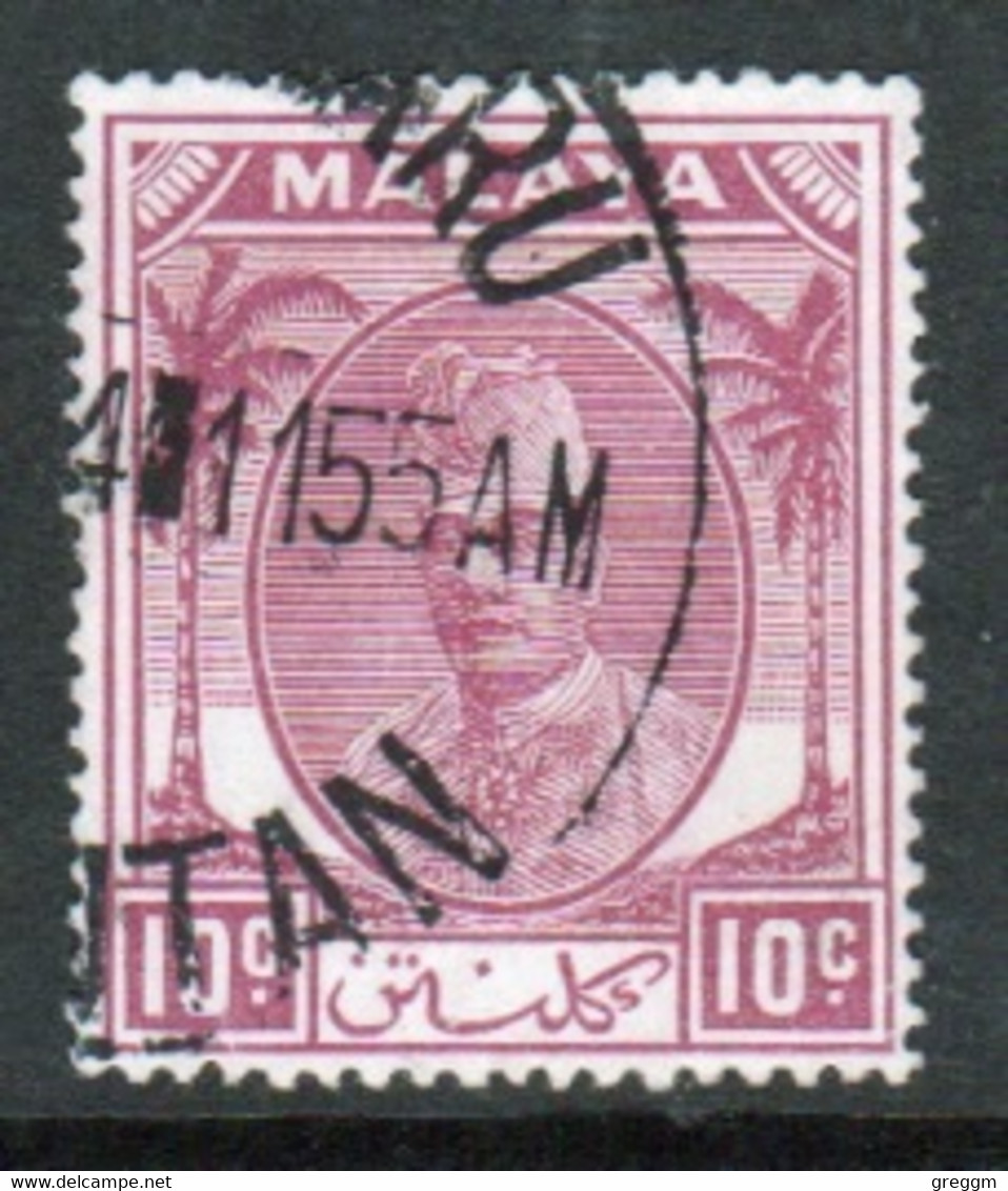 Malaya Kelantan 1951 Single 10c Definitive Stamp In Fine Used - Kelantan