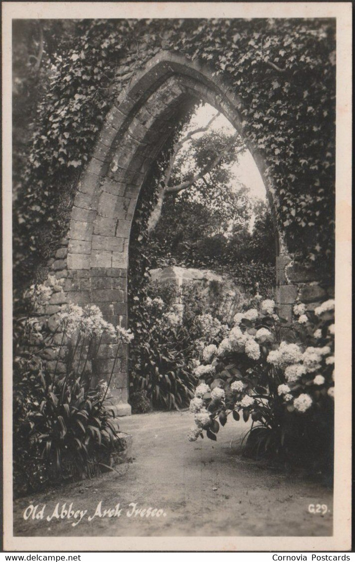 Old Abbey Arch, Tresco, Isles Of Scilly, C.1920 - CJ King RP Postcard - Scilly Isles