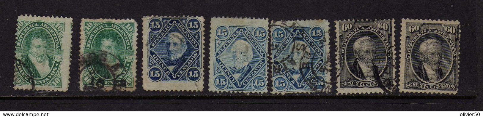 Argentine (1867-73)- Celebrites */sg/oblit - Unused Stamps