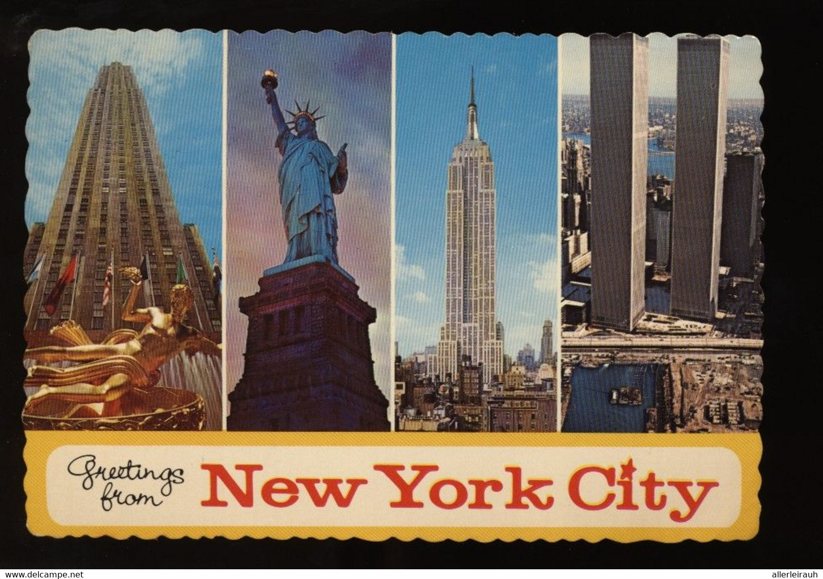 New York City / Empire State B. / World Trade Center / Freiheitsstatue - 30. August 1979 Gelaufen - World Trade Center