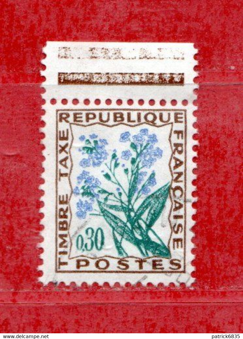 FRANCE °-1964-71 - TAXE - FLEURS -Yvert. 99  Oblitéré . - 1960-.... Used