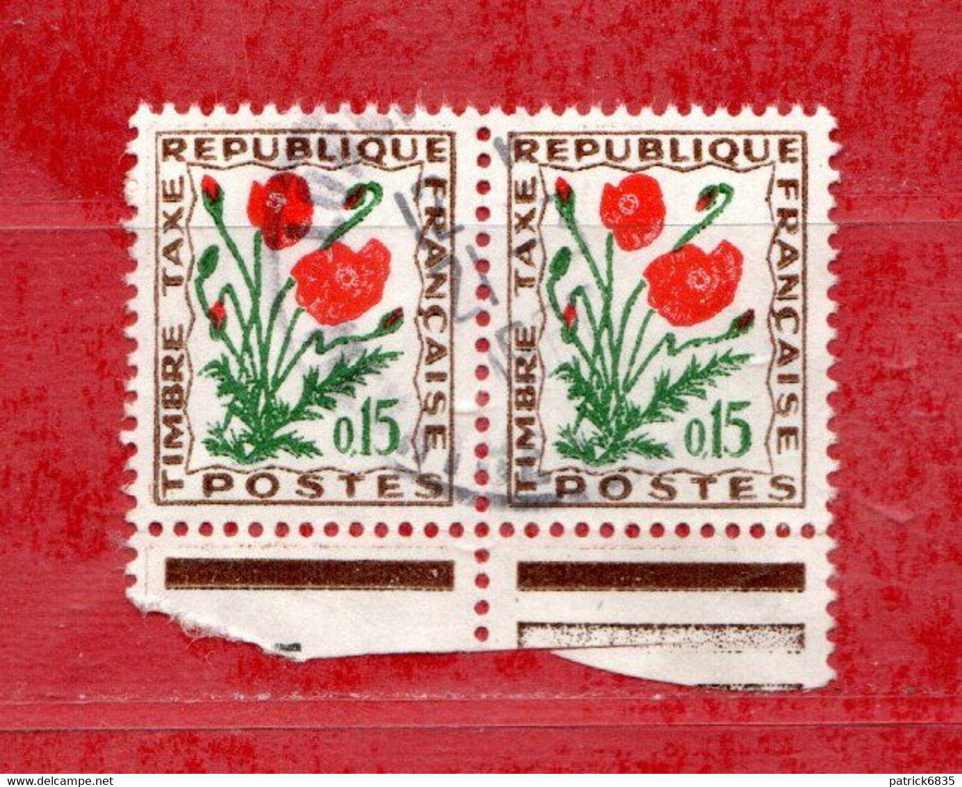 FRANCE °-1964-71 - TAXE - FLEURS -Yvert. 97  Oblitéré . - 1960-.... Oblitérés