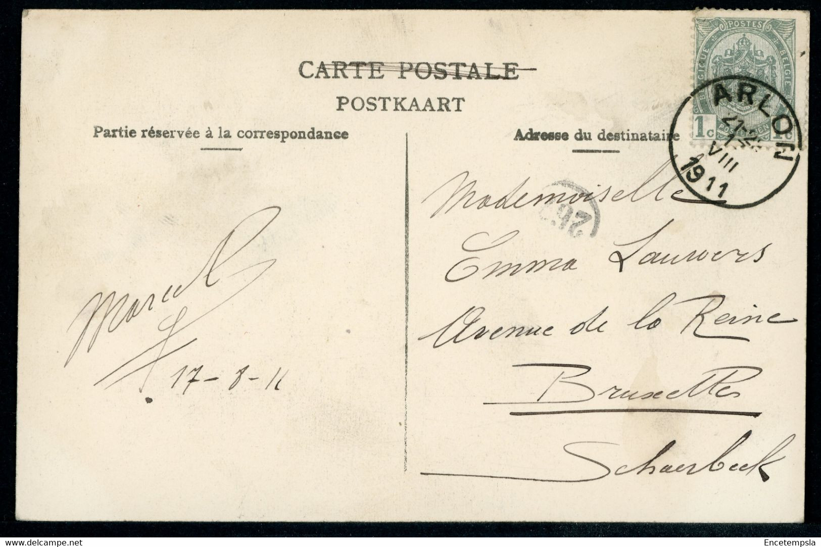 CPA - Carte Postale - Belgique - Saint Léger - L'Eglise - 1911 (CP20440OK) - Saint-Léger