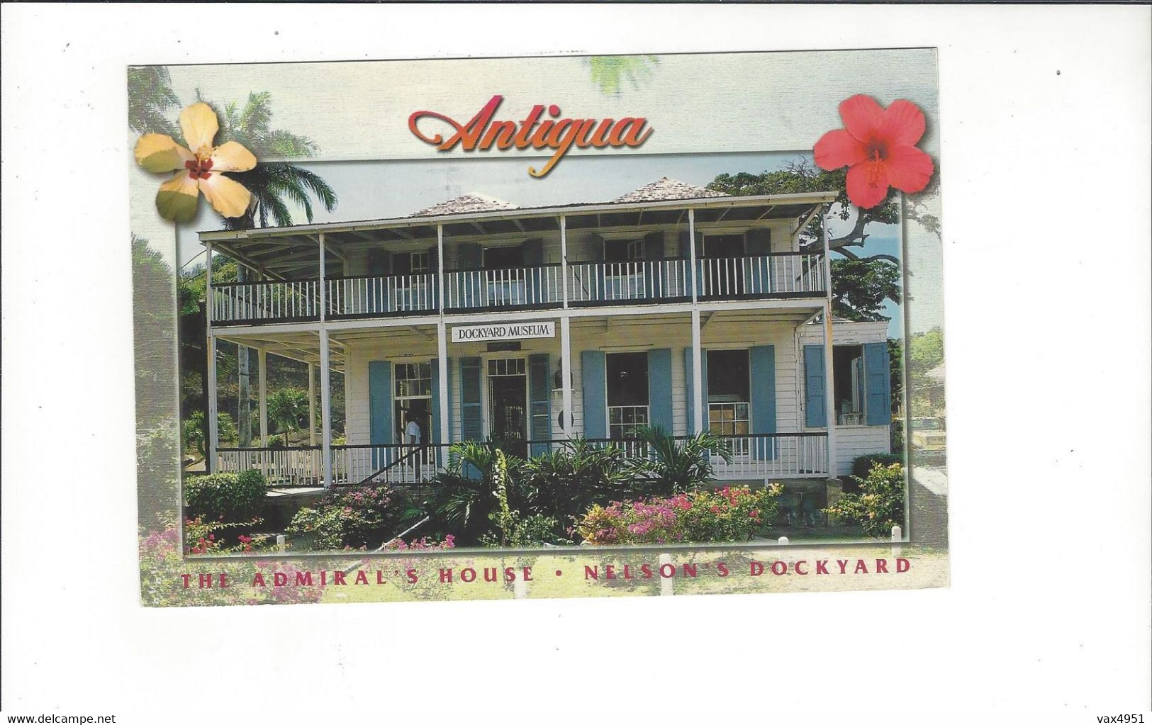 ANTILLES ANTIGUA  THE ADMIRAL S HOUSE MUSEUM  NELSON S DOCKYARD       ****    RARE     A  SAISIR **** - Antigua Und Barbuda