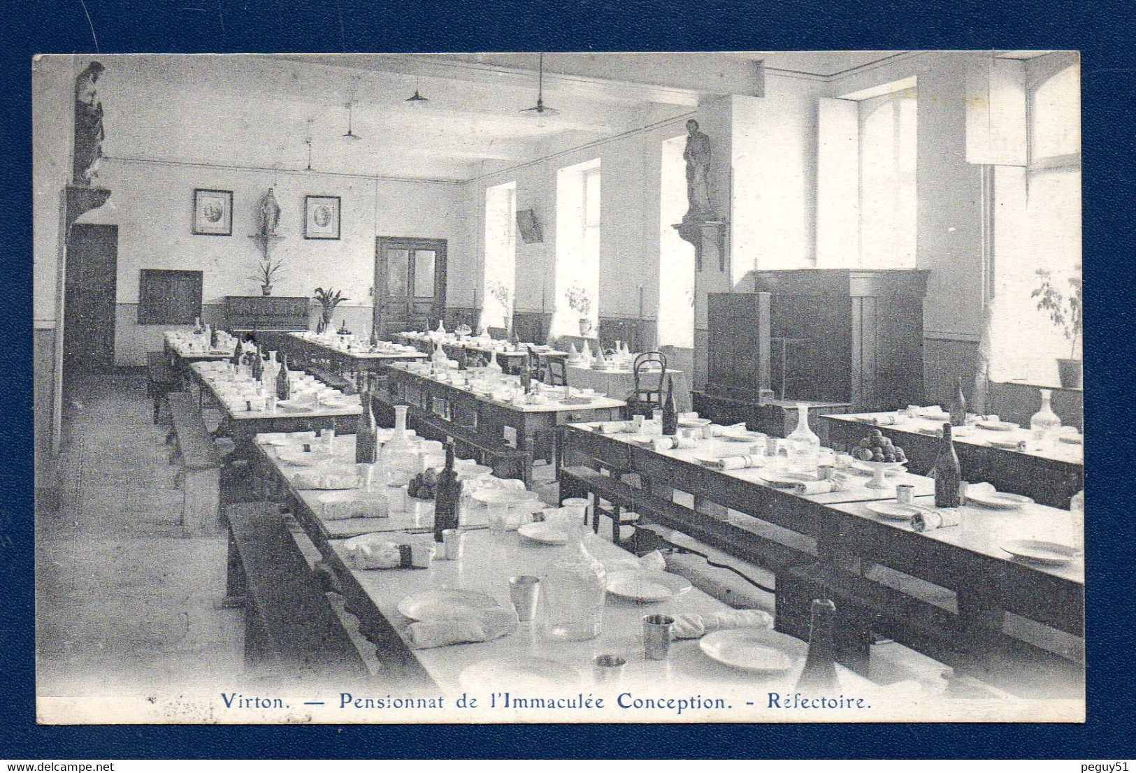 Virton. Pensionnat De L'Immaculée Conception. Réfectoire. 1921 - Virton