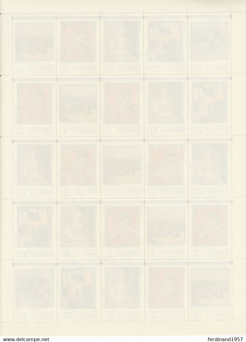SU – 1989 – Mi. 6003-6007 Als Postfrische**ZD Bogen MNH - Fogli Completi