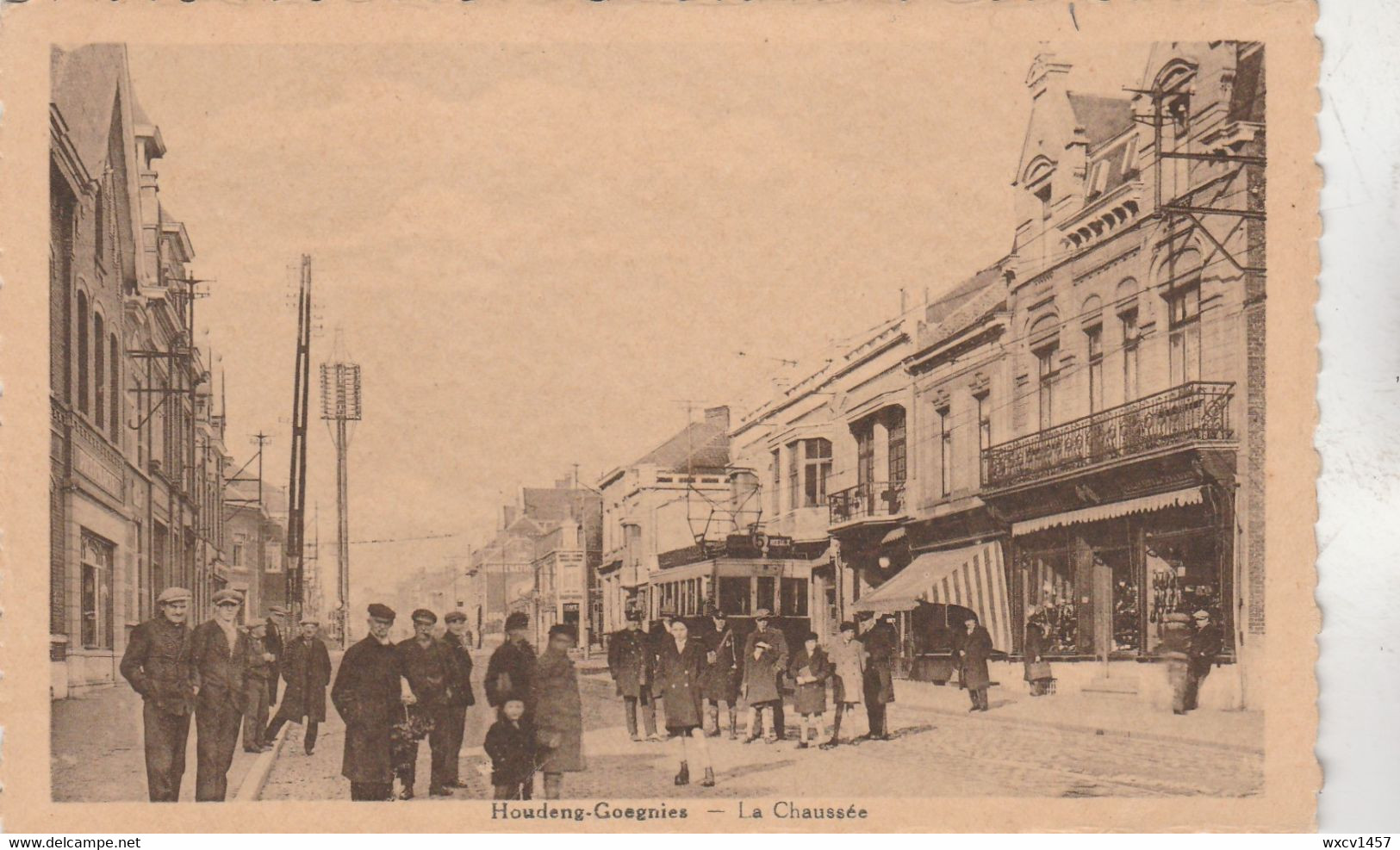 Houdeng-Goegnies ,( La Louvière ), La Chaussée ,  ( Tram électrique , Tramway ) - La Louvière