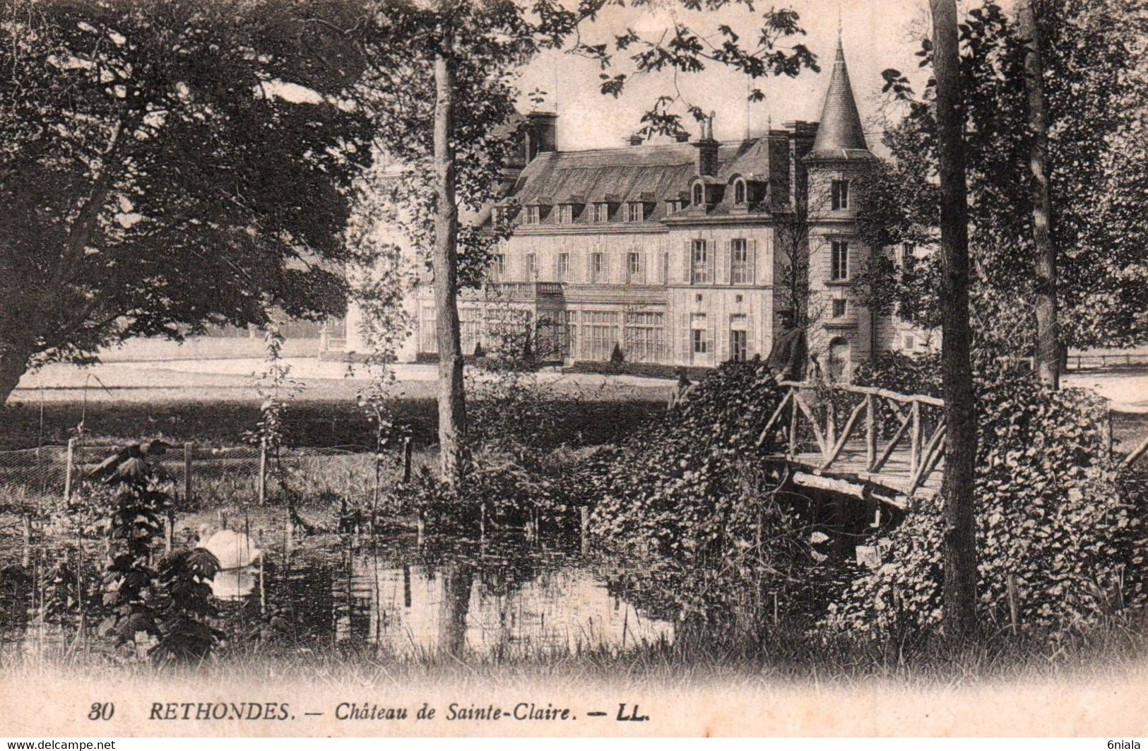10419       RETHONDES         Château De SAINTE CLAIRE       ( Recto-verso) 60 Oise - Rethondes
