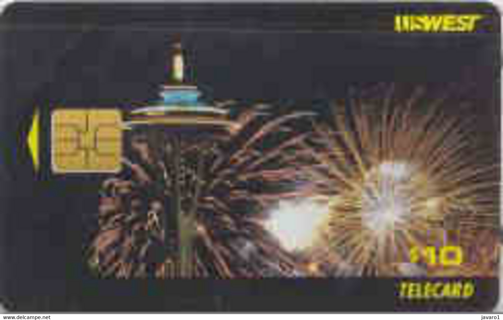 USWEST : UW022 $10 Seattle Space Needle Fireworks MINT - [2] Chipkarten