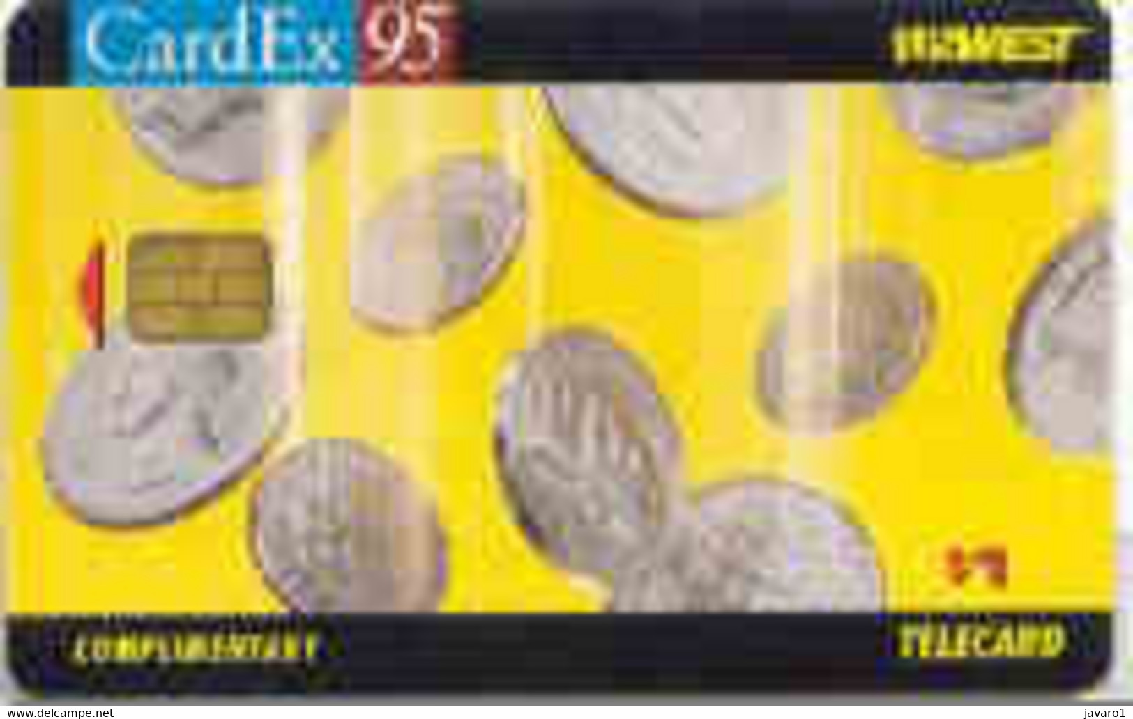 USWEST : UW012 $1 CARDEX 95 Complimentary Coins (OR2 Chip) MINT - Chipkaarten