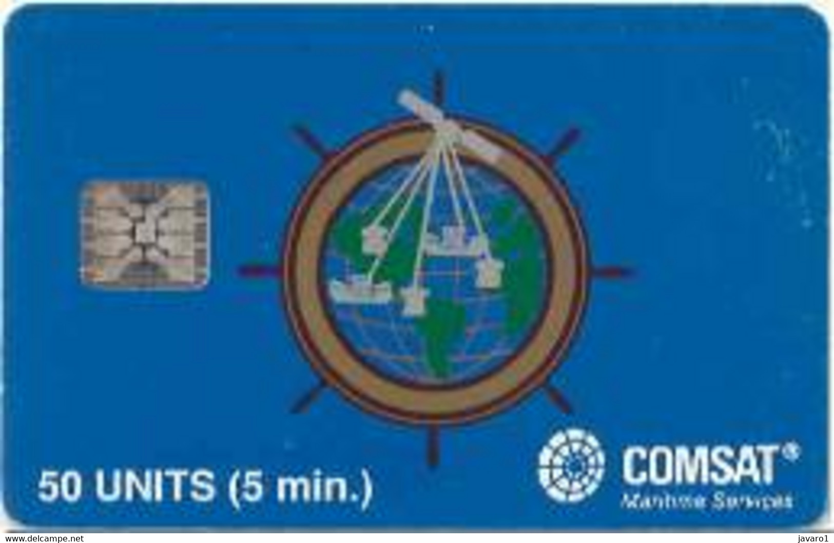 COMSAT : COM11B 50u COMSAT SI-5 SB CLEARBLUE (2020) USED - Chipkaarten